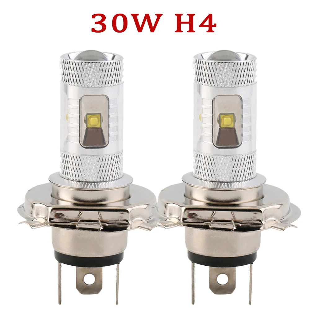 LED H4 9003 30W White Car Fog Head Light Signal Tail Parking Bulb Lamp 