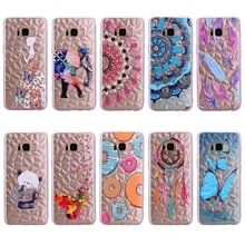 

Luxury 3D Diamond Flower Animal Feather Pattern Solf Cover Phone Case For Samsung Galaxy S8 S9 Plus J3 J4 J5 J6 J7 2017 2018