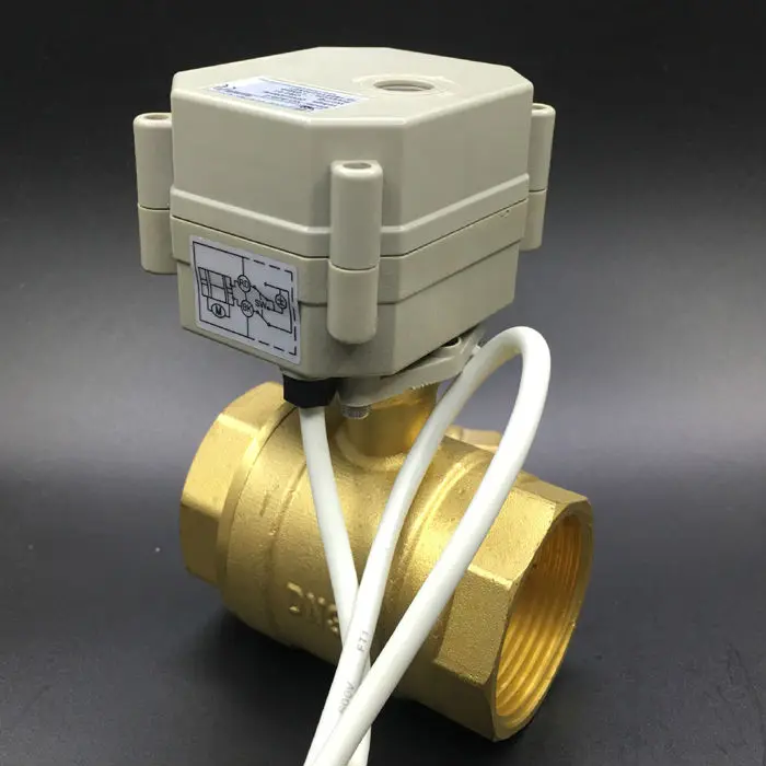 TF32-B2-C высокого качества обновление моторизованный шаровой клапан с индикатором BSP 1-1/4 ''AC110-230V 3 провода 4 провода 2-Way Латунь DN32