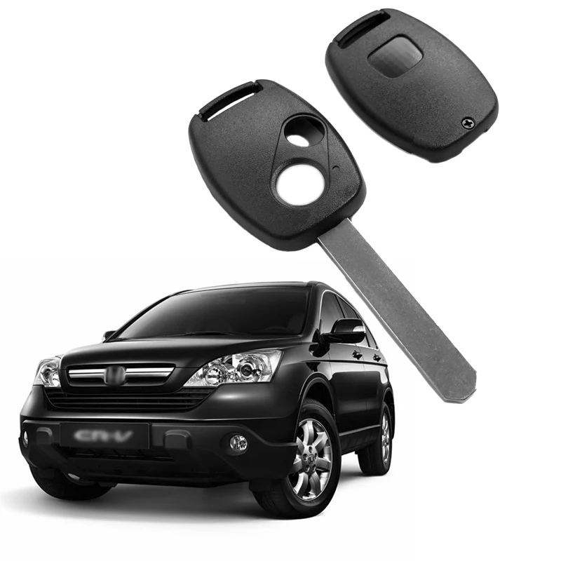 

JEAZEA New 2 Button Blade Remote Car Key Fob Case Shell Uncut Keyless for Honda Accord Civic CR-V Pilot 2007 2008 2009 10