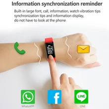 Новые Bluetooth smart Сердечного ритма Мониторы шагомер Фитнес трекер IP68 Водонепроницаемый Напоминание сигнализации смарт-браслет