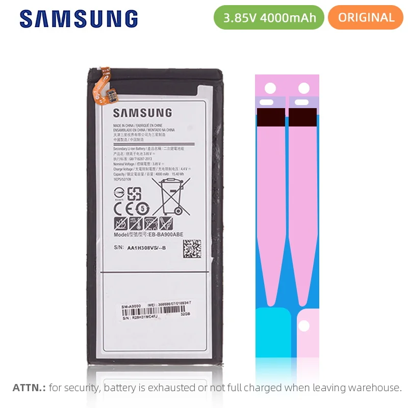 

Original Battery for Samsung Galaxy A9 A9000 Battery EB-BA900ABE 4000mAh Full Capacity