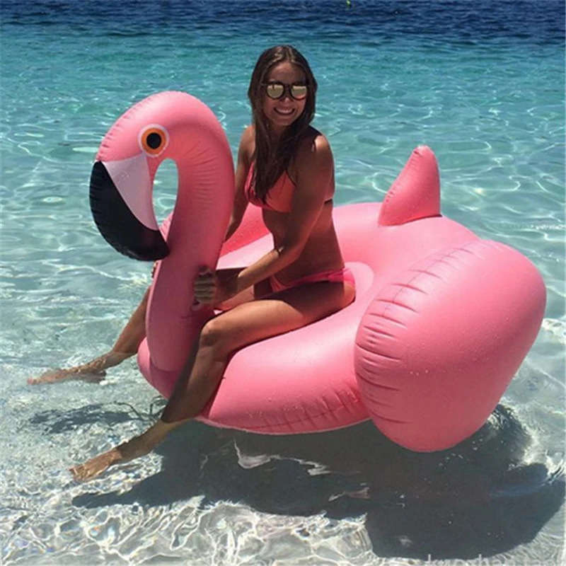 150CM-60-Inch-Giant-Inflatable-Flamingo-Pool-Float-Pink-Ride-On-Swimming-Ring-Adults-Children-Water (2)
