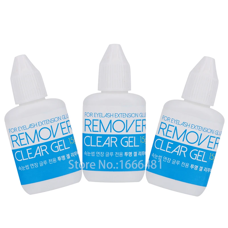 3 Bottles Sky Clear Gel Remover for Eyelash Extension Glue from Korea