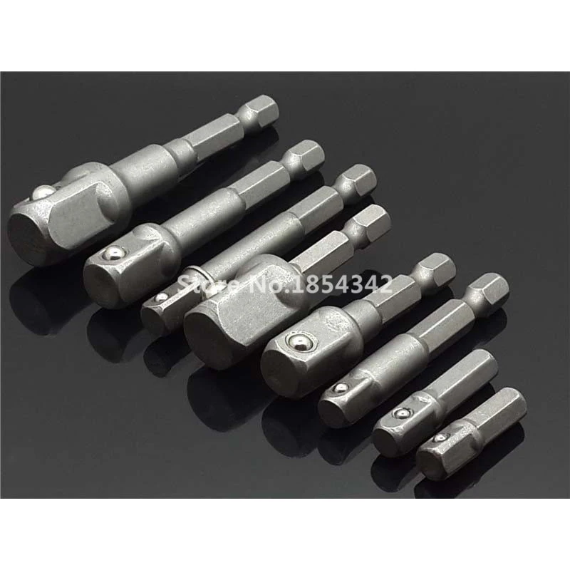 

1PC 11 Size Hex Driver Bit Power Drill Socket Driver Extension Adapters 1/4 3/8 1/2 Socket Wrench Impact Driver Drill BIts Tools