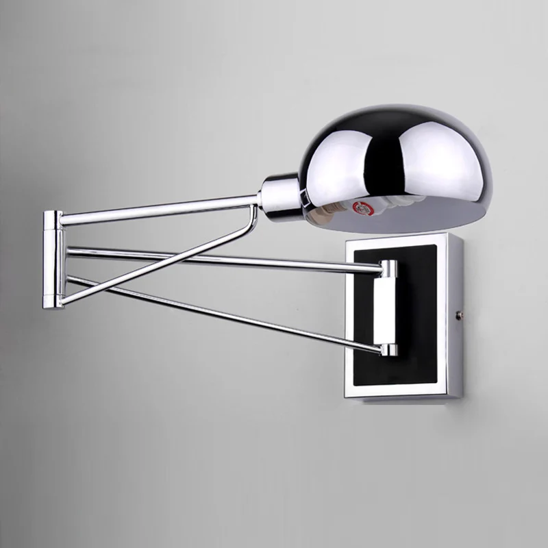  Modern LED Wall Lamps Simple Bedside Wall Lamp With Dimmer Switch Chrome Flexibility Wall Lights Re - 32738384862