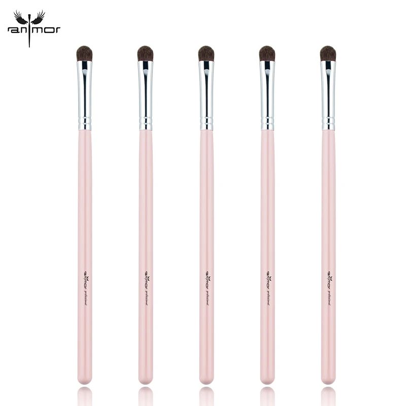 

Anmor 5Pcs/ Lot Makeup Brushes Eyeshadow Eyebrow Shader Make Up Brush High Quality Horse Hair Eye Blending Gift Set for Women