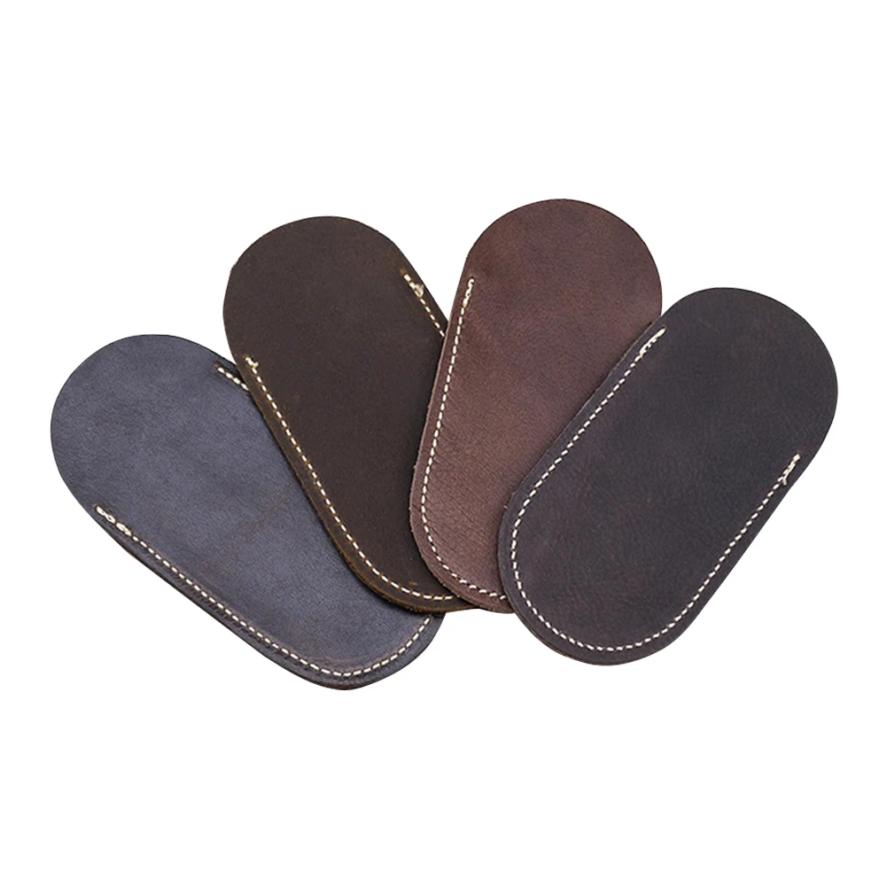 

First Layer Cowhide Storage Cover Easy Use Tools Carrying Sleeve Durable Accessories 10 To 13cm Folding Knife Case Scabbard Home