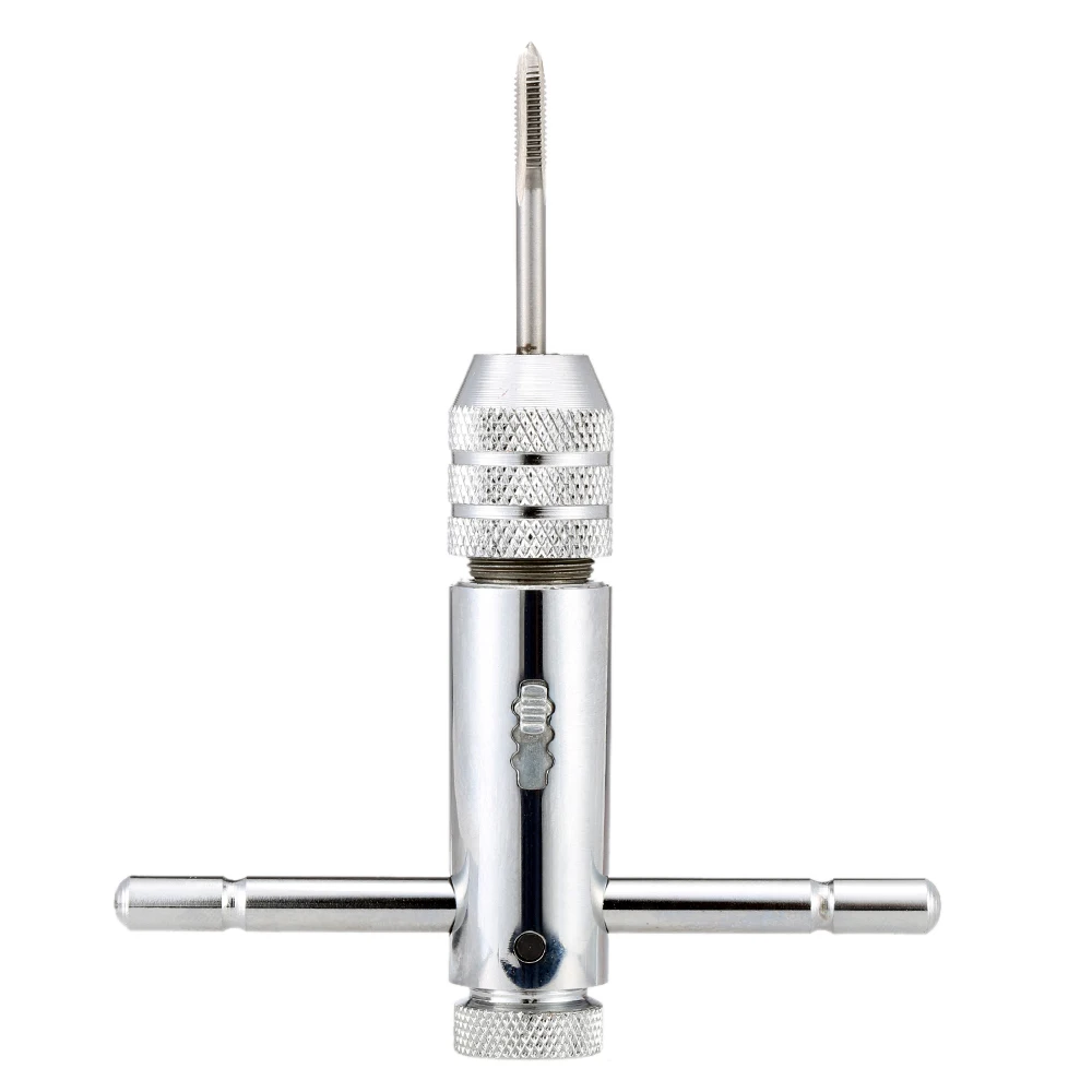 5 Pcs/set M3-M8 Straight Groove Tap Hand Screw Tap Ratchet Tap Wrench Quality Bearing Steel Straight Flute Taps