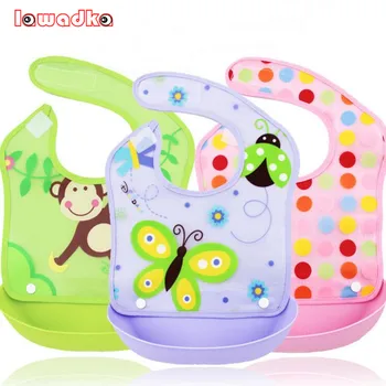

2016 New Design Detachable Baby Bibs Waterproof Saliva Towel Lunch Newborn Cartoon Bibs
