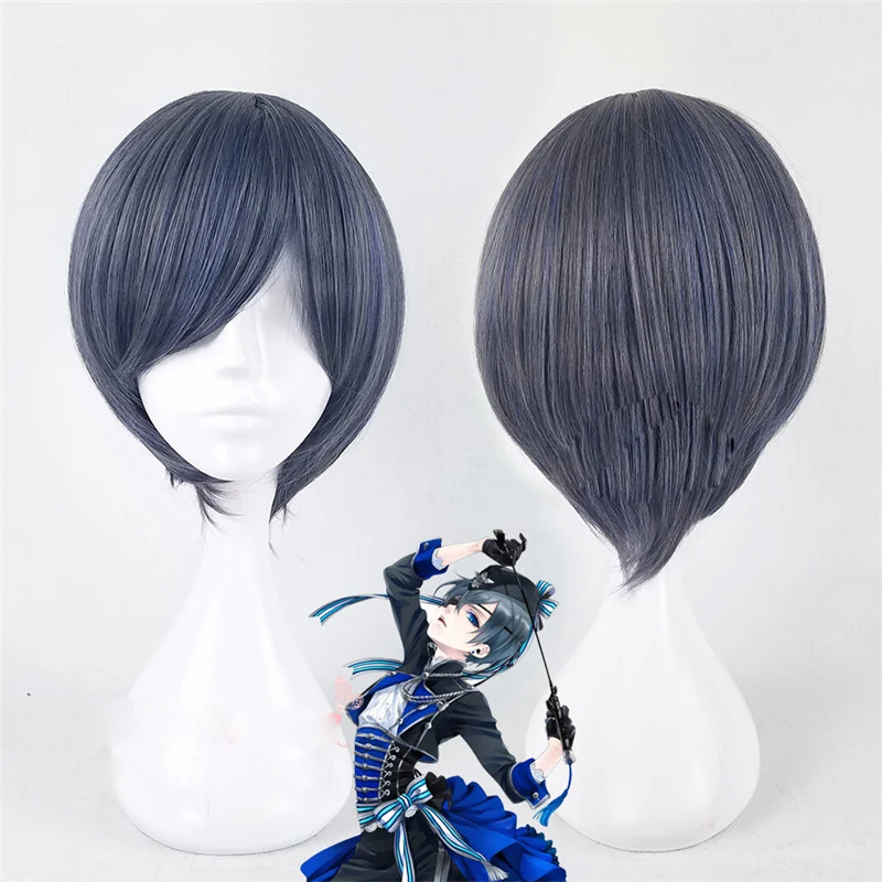 Black-Butler-Kuroshitsuji-Ciel-Phantomhive-Grey-Blue-Cosplay-Wig-Hairnet
