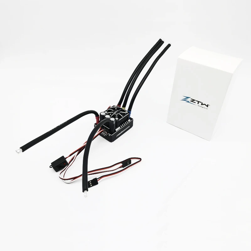 

ZTW 1:8 Beast PRO SS 220A Turbo 6V/7.4V adjustable 8A BEC Brushless ESC waterproof all aluminium heat sinking for truck