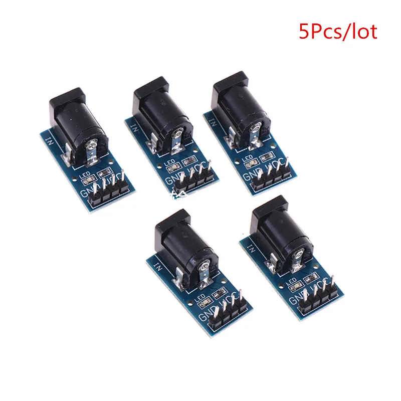 

5Pcs/lot 5.5*2.1mm DC Jack Socket Plug Power Supply Module DC Power Adapter Plate Board Connector For Arduino