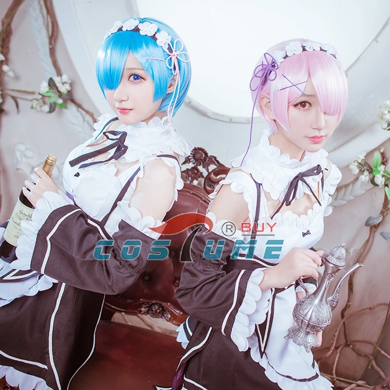  Rem Costume 2016 Anime Re:Zero Life in a Different World from Zero Rem Ram Cosplay Costume Maid Dre