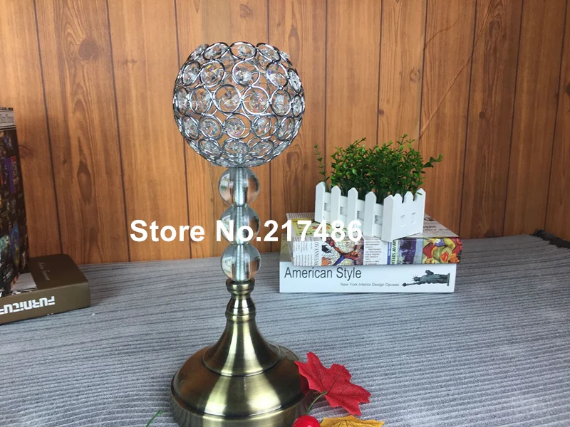 Tall Gold Metal Flower Vases/flower stand crystal Table Centerpiece