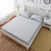 Sábana cubierta de colchón con alrededor de banda elástica de goma de la hoja de cama ropa de cama de Color sólido ► Foto 3/6