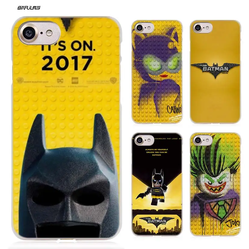 

The Lego Batman Case for iPhone X 6 6S 7 7S 8 Plus 5S SE 5 4S 4 5C Clear Hard Plastic PC Funny Coque Capa Cover Phone Shell Hot