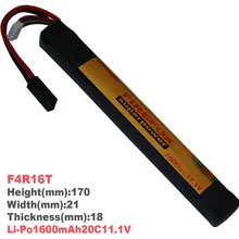 1 шт. оригинальная Firefox 11,1 V 1600mAh 20C LiPo Li-Polymer Stick rc батарея F4R16T Прямая поставка