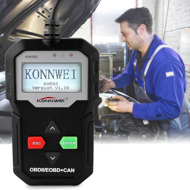 

KONNWEI KW590 OBD2 Auto Code Reader Car escanner Universal Scan Tool Automotive Scanner Car Diagnostic Tool
