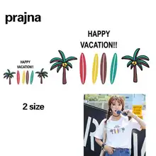 Pajna красочные пальмовые нашивки Гавайские нашивки для одежды железные передачи пользовательские нашивки для рюкзаков одежда для детей DIY D