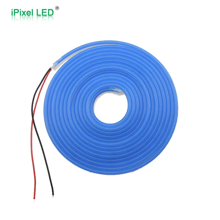 Мини-светодиодный светильник 5 м/рулон, можно резать на 2,5 см, напряжение 12 В постоянного тока, ультра тонкий светодиодный неоновый гибкий светильник - Испускаемый цвет: Blue