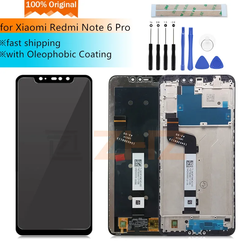 Original LCD For Xiaomi redmi note 6 Pro Display with Frame lcd