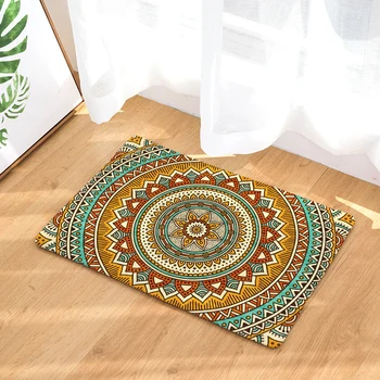 

Flannel Geometric door mats Household bathroom door mats foot mats long bedroom mats