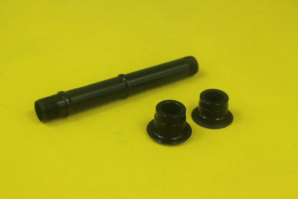 

steel axle and 142mm X12 side cap adaptors for Powerway M81 MTB rear hub PFH-M81 12mm thru axel end caps with 1 rubber seal