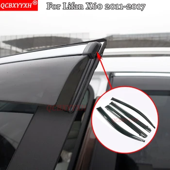 

QCBXYYXH Car-Styling Fit For Lifan X60 2011-2017 Awnings Shelters Window Visors Sun Rain Shield Stickers Covers Auto Accessories
