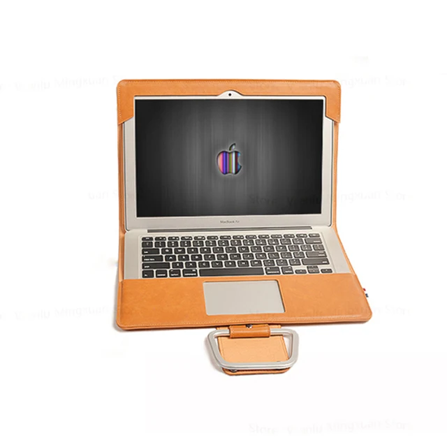 Best Price Laptop Cases For Macbook Air Pro Retina 11.6 12 13 13.3 15 15.4 Inch PU Leather Laptop Sleeve Tablet PC Protective Cover Gift