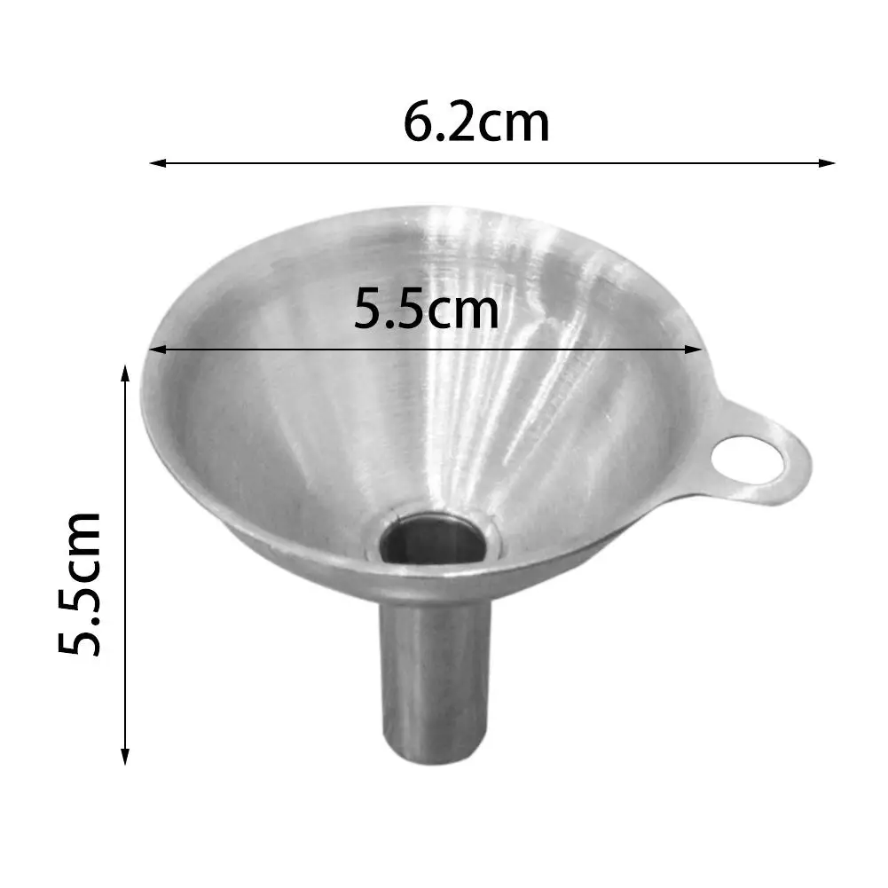Мини-воронка из нержавеющей стали с защитой от утечки масла Съемный большой диаметр с фильтром Многофункциональный портативный легкий прочный маленький