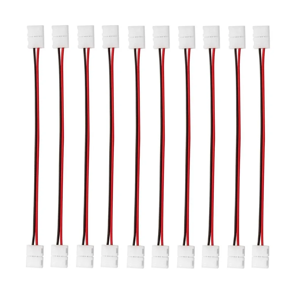 WIXURE 3528 2 Pin LED Strip Jumper Connector 10PCS iCreating 12V Single