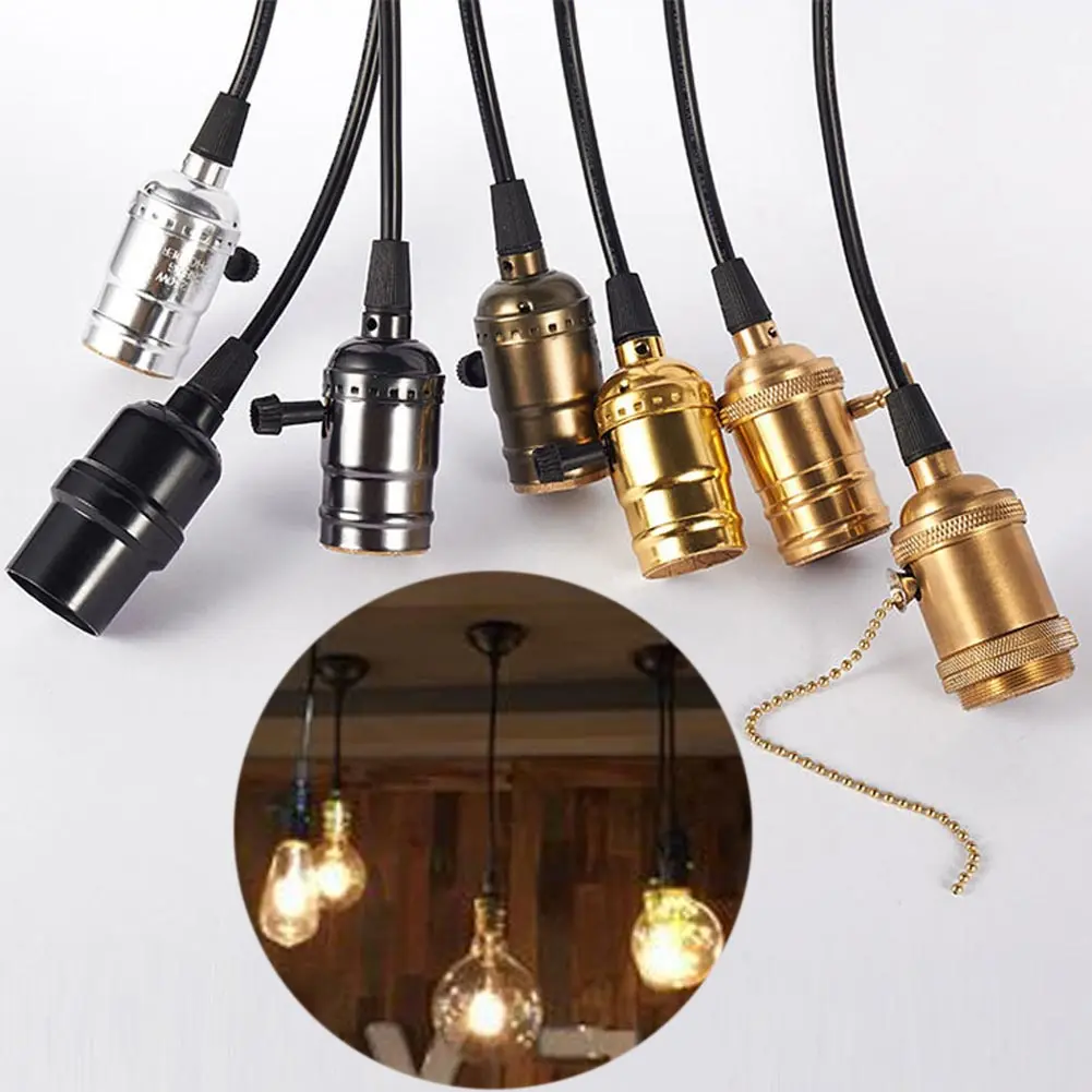 Coffee Shop Retro Edison Screw Bulb Holder Socket Lamp Pendant Light