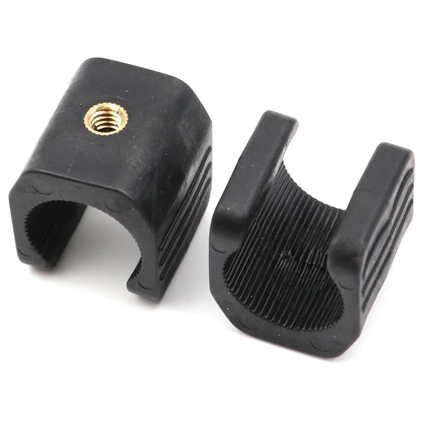 

2 Pieces U shaped Flashlight Clip Mount Clamp for tripod monopod fishing light lamp holder grip stand for 18650 flashlight