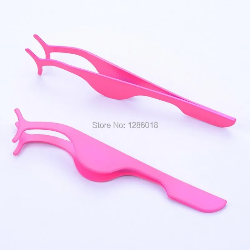 

100Pcs Stainless Steel False Eyelash Tweezers Applicator Fake Eye Lash Beauty Eyes Extension Makeup Tools Tweezers Beauty Tools