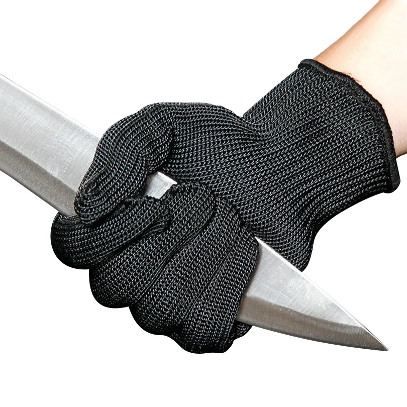 

10 Pairs Cut-Resistant Safety Gloves Proof Stainless Steel Wire Protect Gloves For Work Cut-Proof Self Defense Security Anti-cut