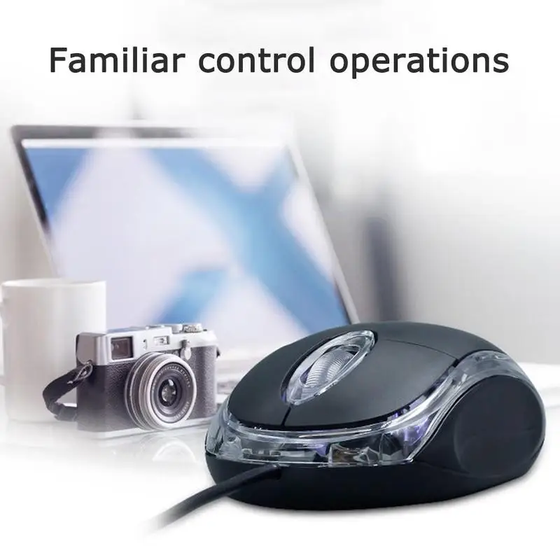 

Wired USB Mouse Computer Mouse Silent Small Photoelectric Desktop Computer Notebook Mini Mouse