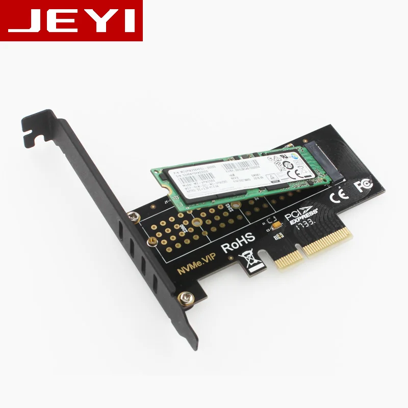 JEYI SK4 Pro M.2 NVMe SSD NGFF к PCIE X4 адаптер M ключ интерфейсная карта Suppor PCI Express 3,0x4 2230-2280 Размер m.2 полная скорость