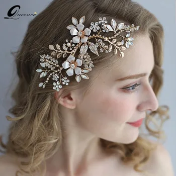 

Floral Hair Ornaments Hairpins Rhinestone Clip Women's Wedding Dress Accessories Headband Beautiful Bridal Hair Accessories