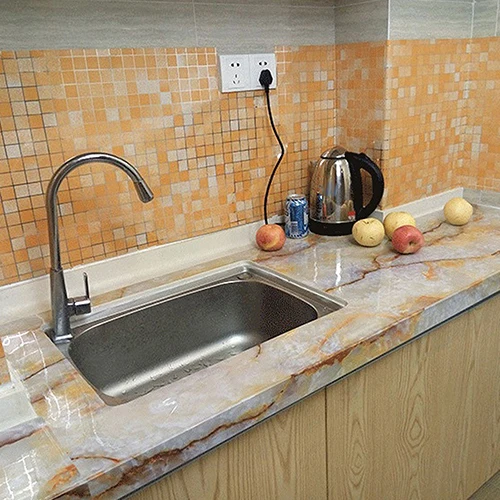 45x200 см Мозаика из алюминиевой фольги самоклеющаяся кухня защита от масла Наклейка на стену DIY ванная комната домашняя настенная плитка отклейка и палка виниловая
