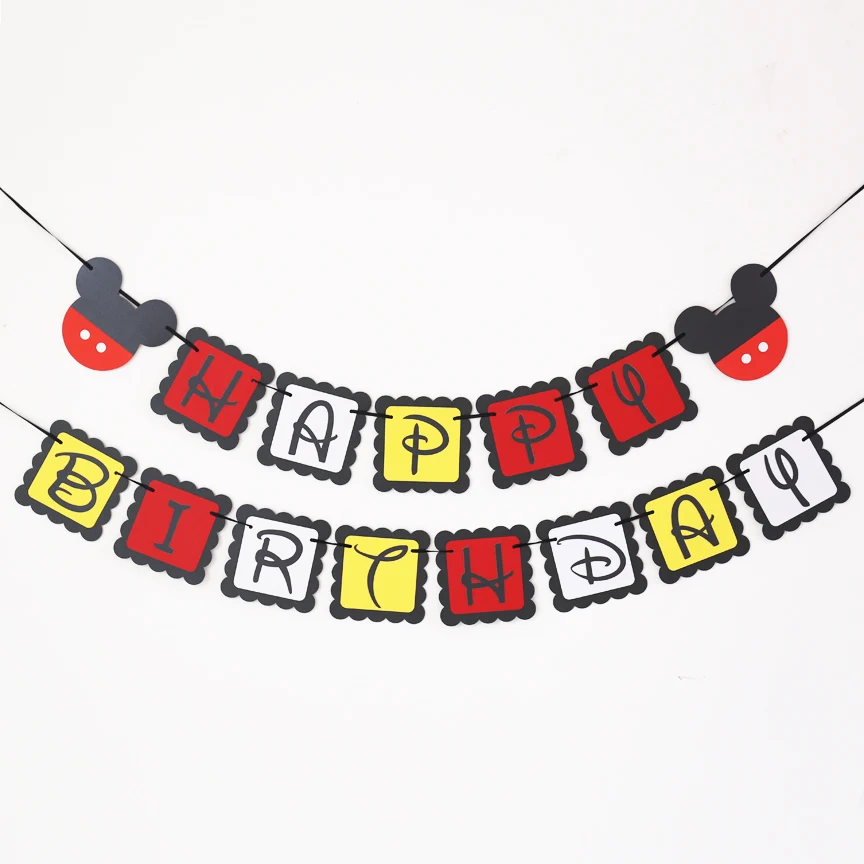 Mickey Mouse Happy Birthday Banner Printable