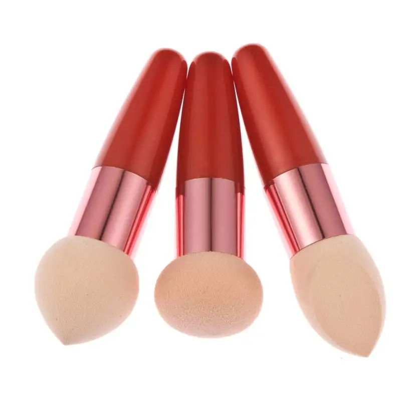 

3PCS Women Cosmetic Liquid Cream Foundation Concealer Sponge Lollipop Brush Aug 15