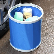 Складное ведро для мойки автомобилей, портативные моющие ведра для рыбалки, кемпинга, Авто Детализация, ткань Оксфорд, ведерко, автомобильные аксессуары, Стайлинг