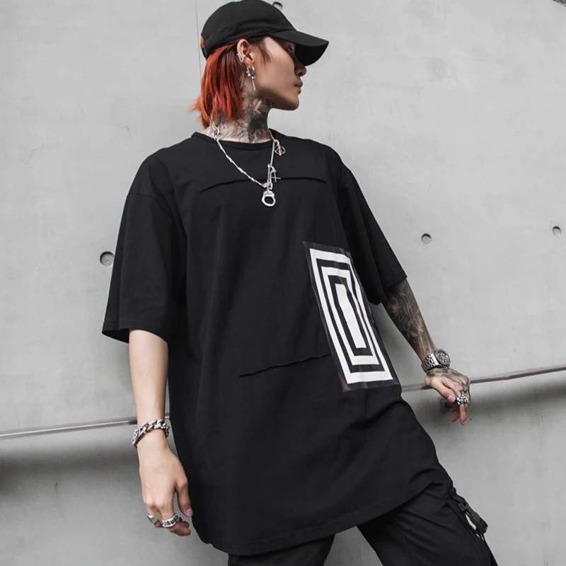  Korean Oversized Shirt Men Thin Summer Hawaiian Hip Hop Printed Shirts Mens   (2)