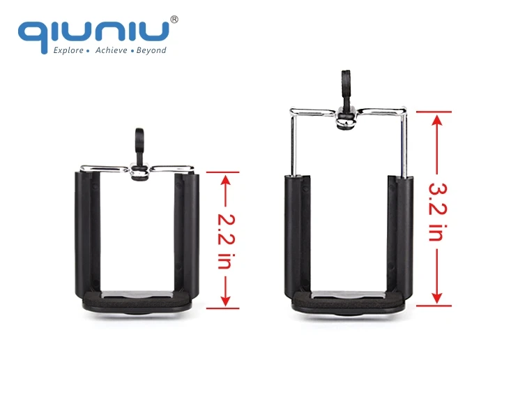 QIUNIU Универсальный держатель для мобильного телефона с зажимом кронштейн адаптер для смартфона Штатив для сотового телефона штатив для камеры монопод