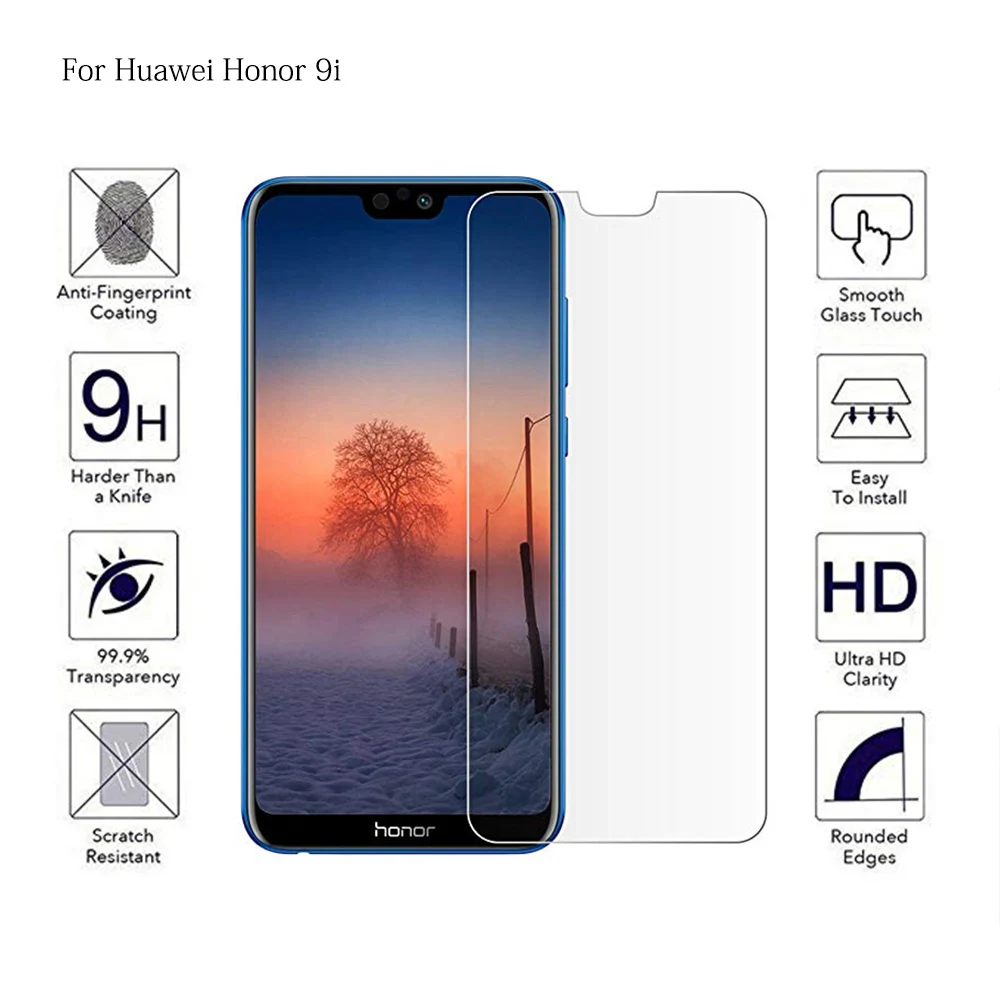Закаленное стекло для телефона Huawei Honor 9i 9 Lite полное покрытие Защита экрана Honor9 Honor9i защитная пленка