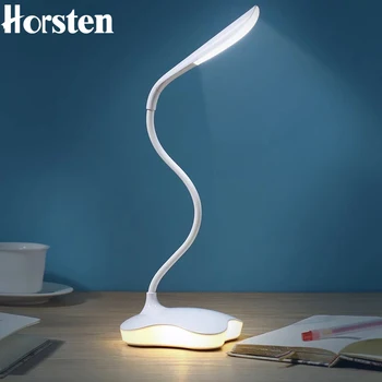 

Horsten 3Level Dimmable Touch Sensor LED Desk Light Eye-protection Lamp Flexible Night Lighting USB Rechargeable Table Desk Lamp