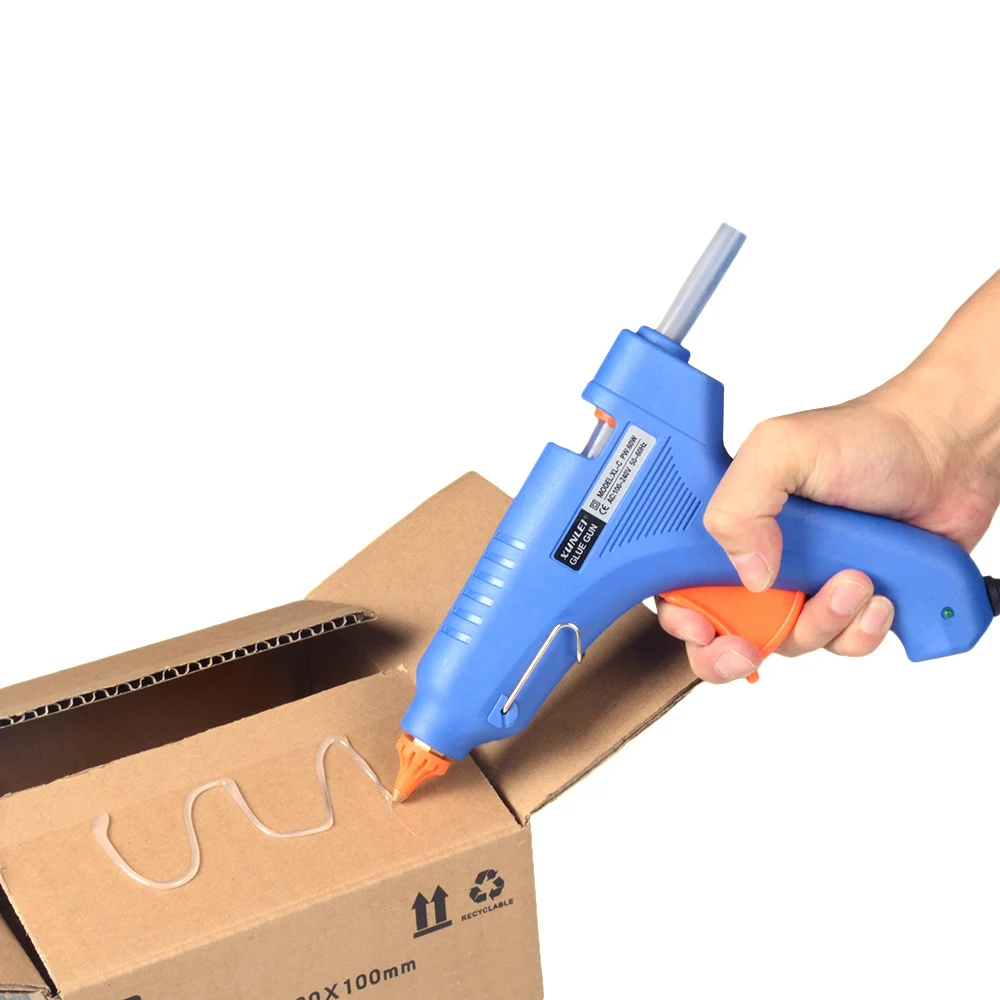 60W Professional Electric Hot Glue Gun Industrial Hot Melt Glue Machine with 20pcs Glue Sticks