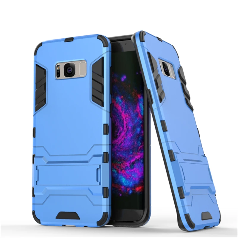 Полное покрытие жесткий PC Железный человек чехол s для samsung Galaxy S5 S6 S7 край S8 S9 плюс J3 J5 J7 A3 A5 A7 A8 J2 премьер-Чехол - Цвет: Blue