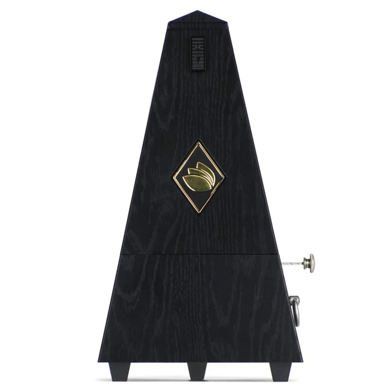 

Tower-type Precision Mechanical Metronome Winding Mechanism for Guitar Piano Violin ,Black/Teak Color